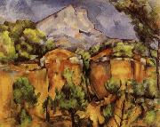 Mont Sainte-Victoire Seen from Bibemus Paul Cezanne